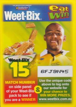 2003 Weet-Bix Australia Wallabies 'Eat n Win' #NNO George Smith Back